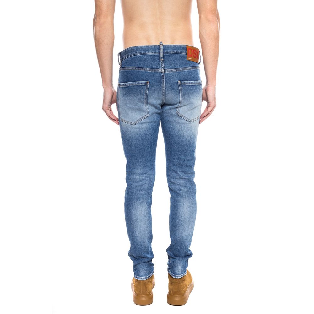 Dsquared² Erkek Mavi Pamuklu Kot Pantolon